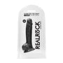 RealRock Ultra Realistic Dual Density Silicone 9 in. Bendable Dildo With Balls Black
