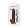 RealRock Ultra Realistic Dual Density Silicone 9.5 in. Bendable Dildo With Balls Brown