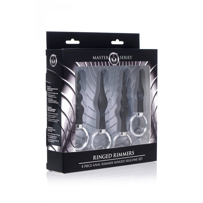 Ringed Rimmers 4 Piece Anal Rimmer Ringed Silicone Kit