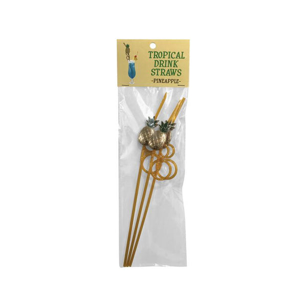 Tropical Drinking Straws Pineapple