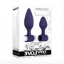 Evolved Dynamic Duo 3-Piece Rechargeable Bullet Vibrator and Silicone Anal Plug Set Purple