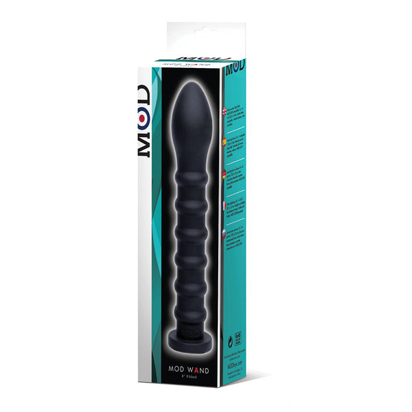 MOD Wand Silicone - Ribbed - Black