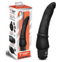 Powercock 7 in. Slim Anal Realistic Vibrator Rechargeable Silicone Vibrating Dildo Black