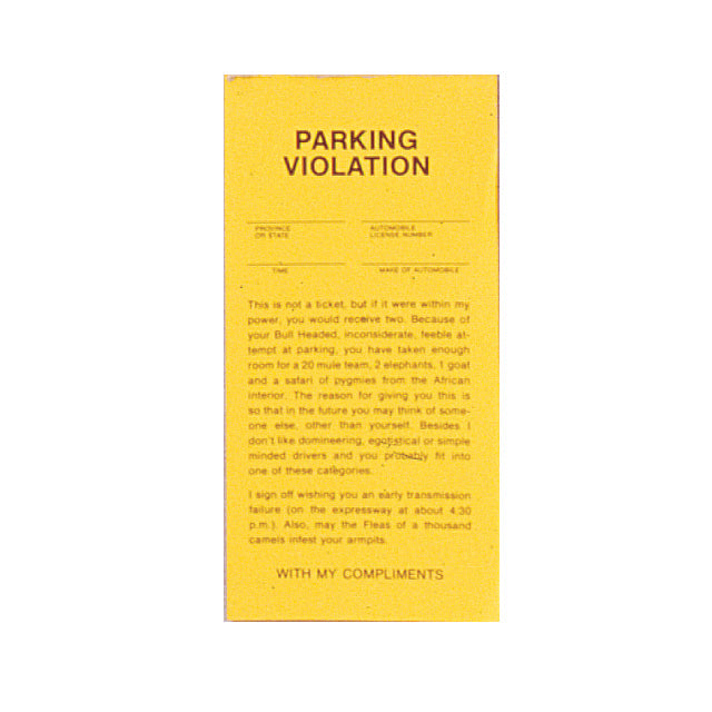Novelty Parking Violations
