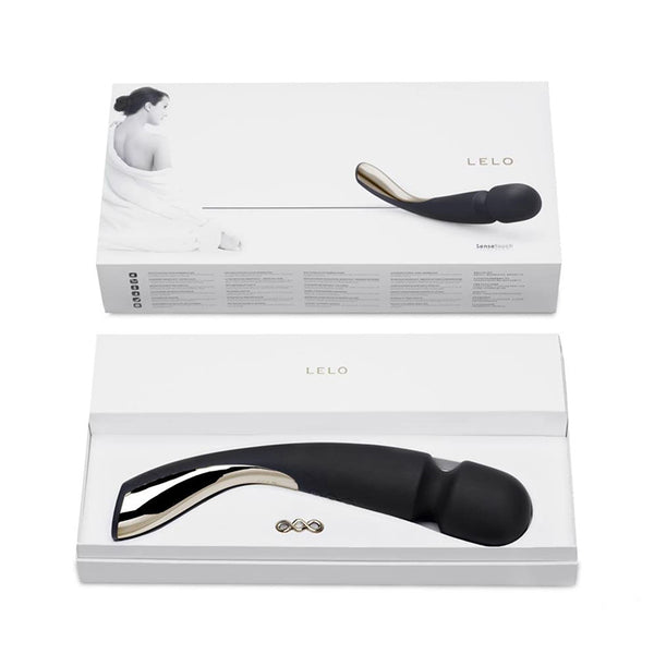 LELO SMART WAND Medium Rechargeable Wand Vibrator Black