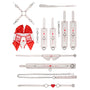 Ouch! Nurse Theme 9-Piece Bondage Kit White/Red