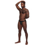 Male Power Sneak Peek Strappy Ring Jock Black L/XL