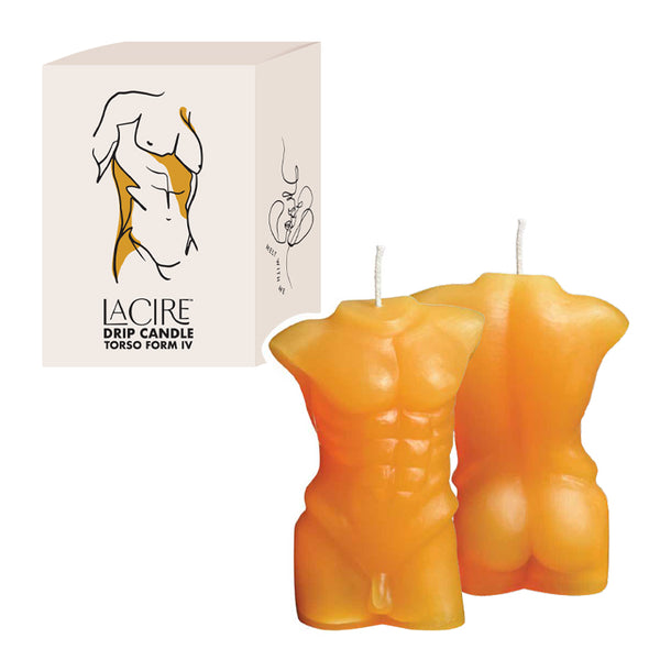 Sportsheets LaCire Drip Candle Torso Form IV Orange