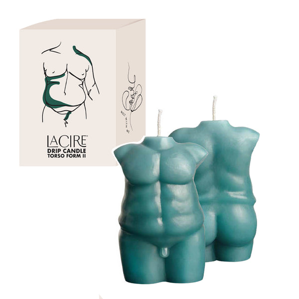 Sportsheets LaCire Drip Candle Torso Form II Teal