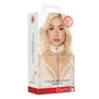 Ouch! Nurse Theme Adjustable Collar With Leash White