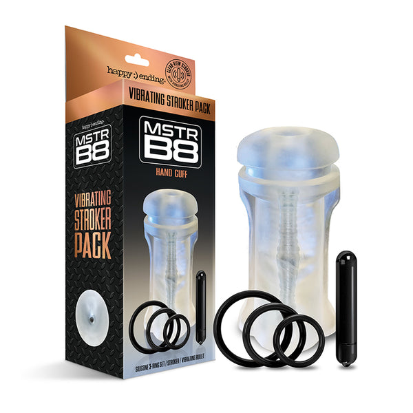 MSTR B8 Vibrating Stroker Pack Hand Cuff Five PC Kit