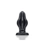 Oxballs Airhole-2 Finned Buttplug Silicone Medium Black