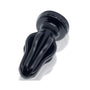 Oxballs Airhole-3 Finned Buttplug Silicone Large Black