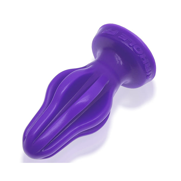 Oxballs Airhole-FF Finned Buttplug Silicone Eggplant