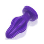 Oxballs Airhole-FF Finned Buttplug Silicone Eggplant