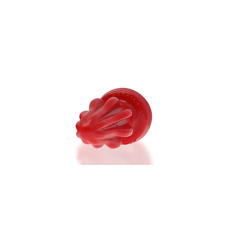 Oxballs Airhole-1 Finned Buttplug Silicone Small Red