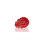 Oxballs Airhole-1 Finned Buttplug Silicone Small Red