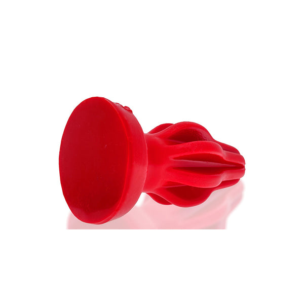 Oxballs Airhole-2 Finned Buttplug Silicone Medium Red