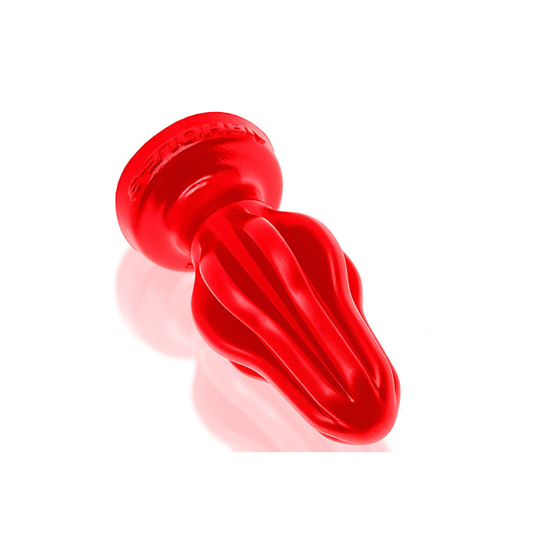 Oxballs Airhole-3 Finned Buttplug Silicone Large Red
