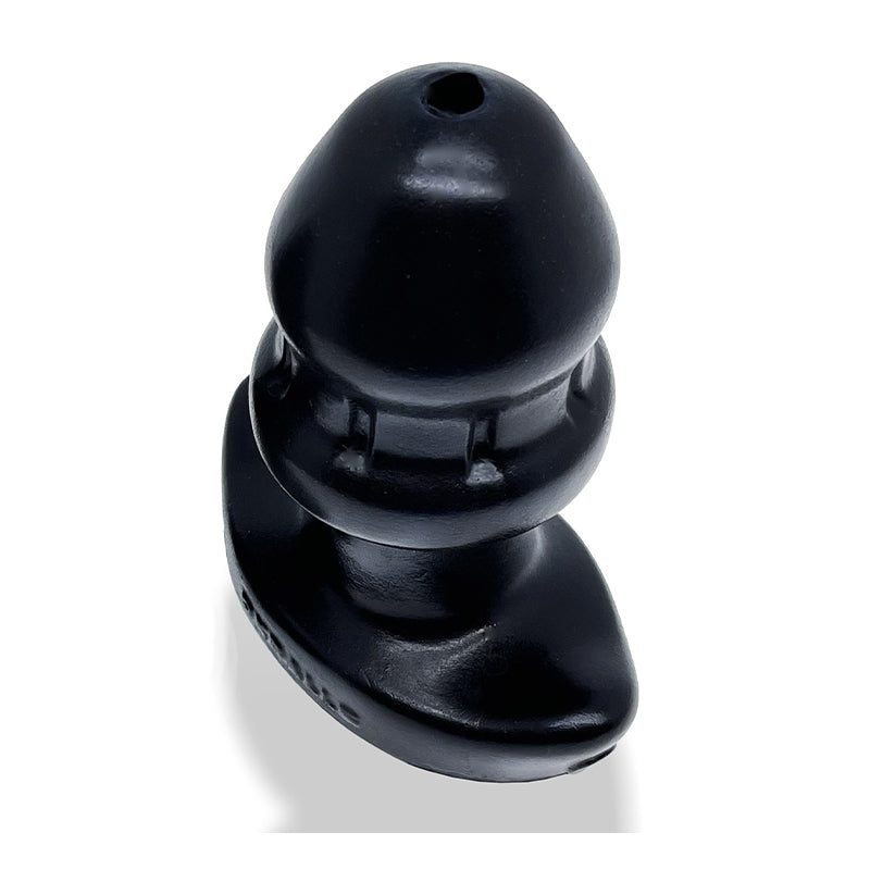 Oxballs Drain-O Flow-Thru Buttplug Silicone Large Black