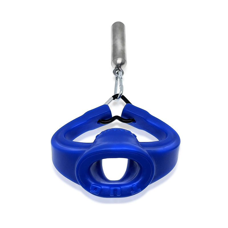 Oxballs Tug Pull-Down Ballstretcher Silicone Marine Blue