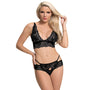 Magic Silk Sugar & Spice Bra & Panty Set Black QUEEN