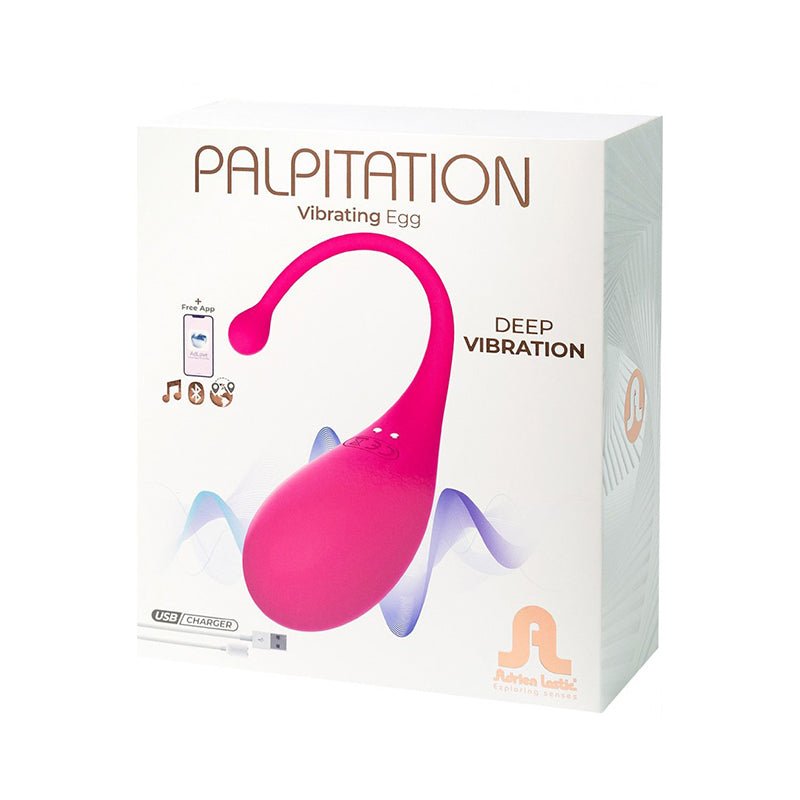Palpitation App-Compatible Vibrating Egg Pink