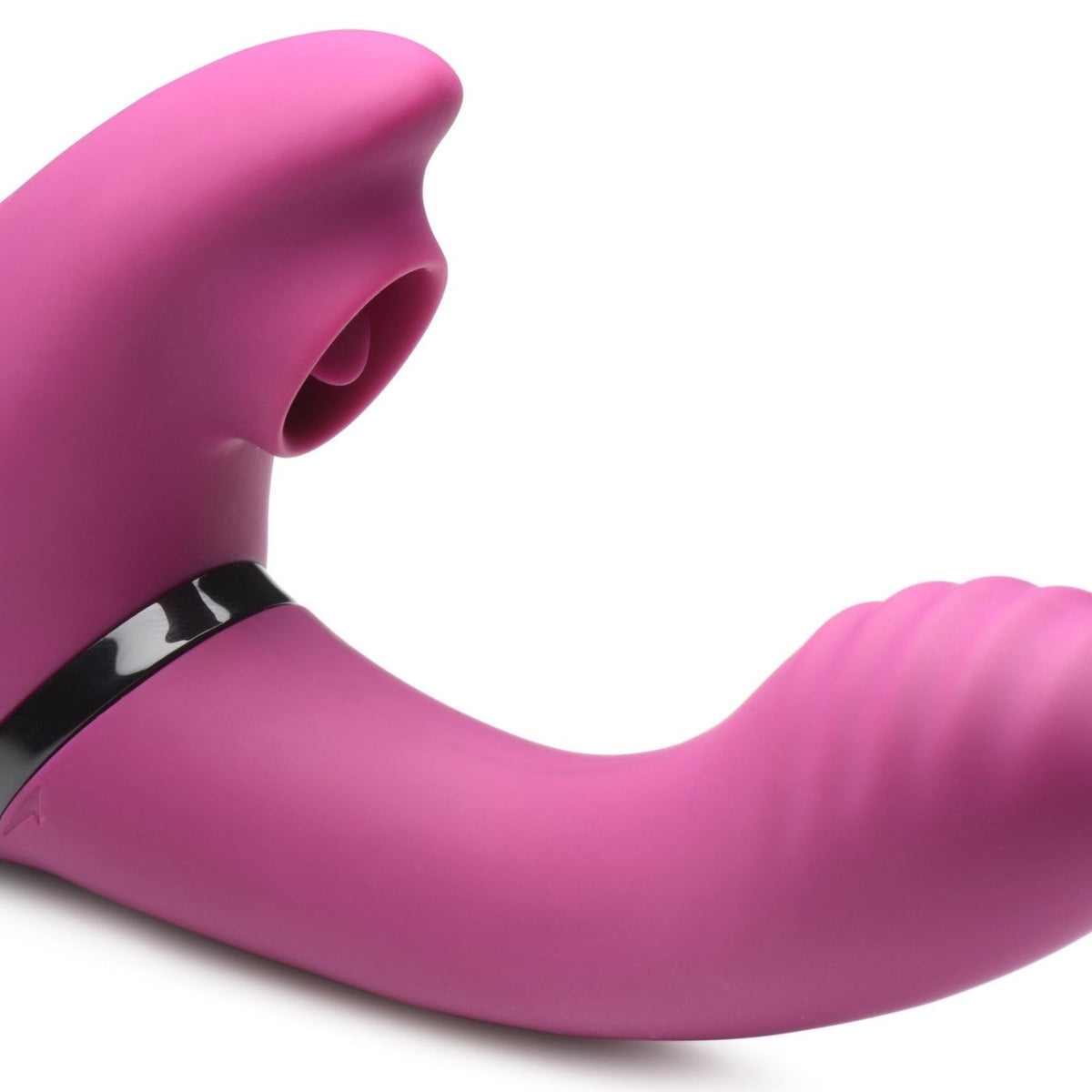 7X 180 Degree Rotating Silicone Swivel Licking Vibrator - Royal Sins