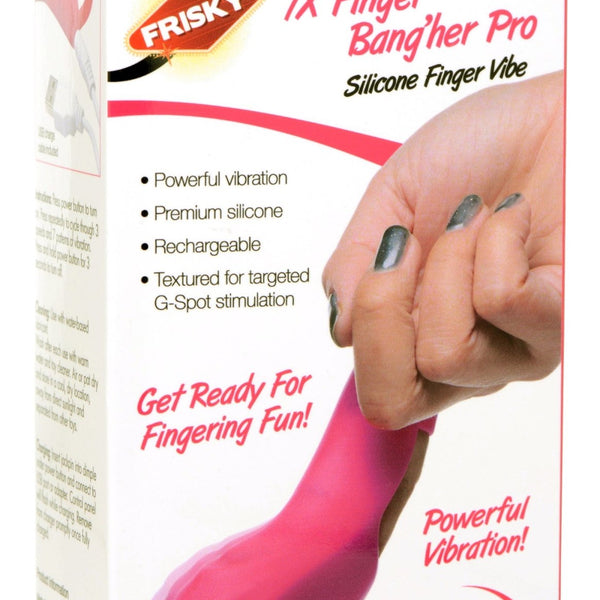 7X Finger Bang Her Pro Silicone Vibrator - Pink - Royal Sins