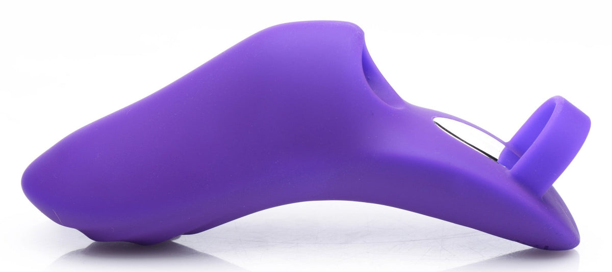 7X Finger Bang Her Pro Silicone Vibrator - Purple - Royal Sins