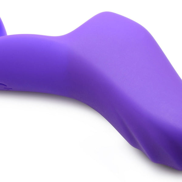 7X Finger Bang Her Pro Silicone Vibrator - Purple - Royal Sins