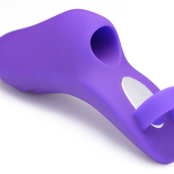 7X Finger Bang Her Pro Silicone Vibrator - Purple - Royal Sins