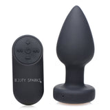 7X Light Up Rechargeable Anal Plug - Medium - Royal Sins