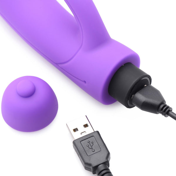 7X Lil Smoothie Mini Silicone Rabbit Vibe - Violet - Royal Sins