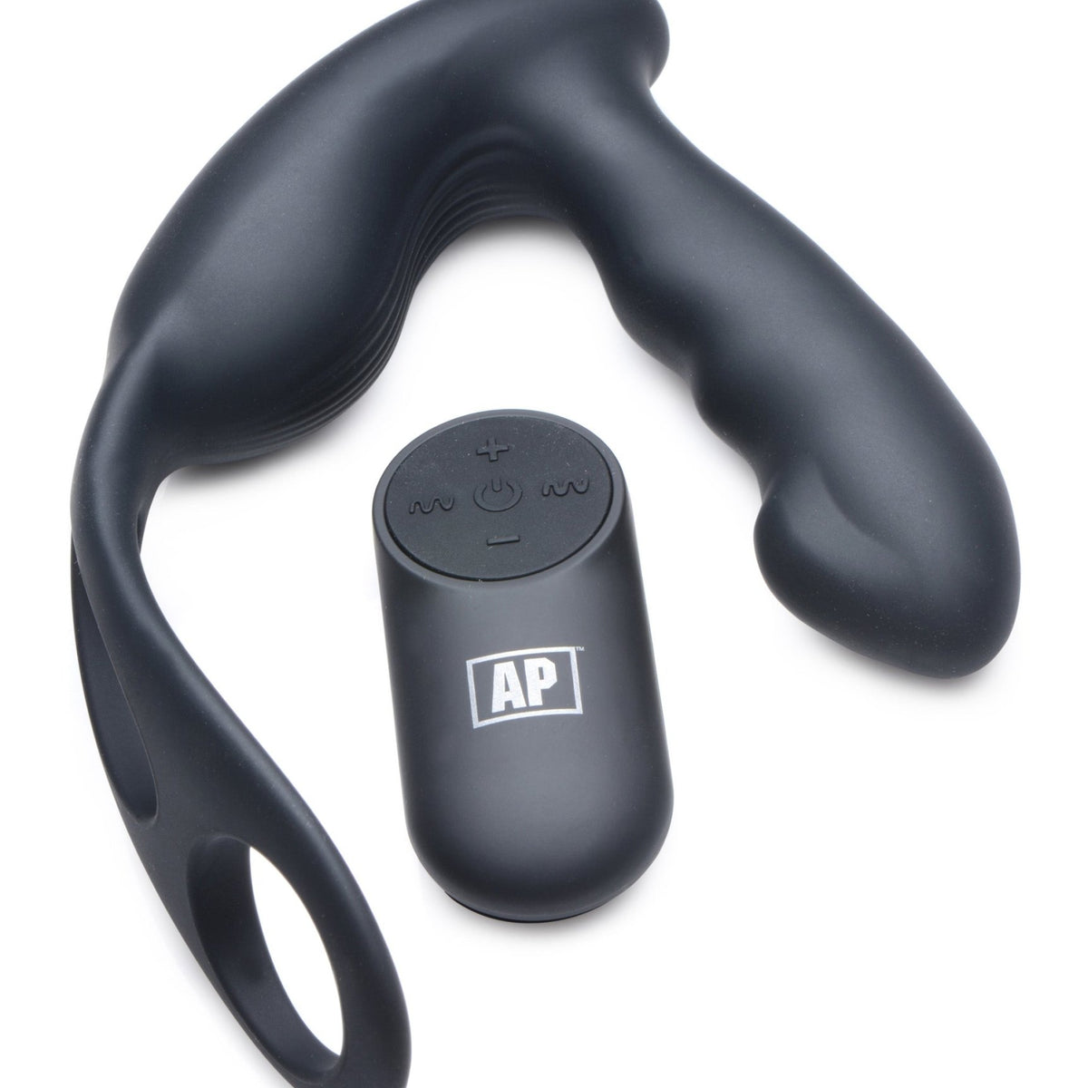 7X P - Strap Milking and Vibrating Prostate Stimulator with Cock and Ball Harness - Royal Sins