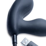 7X P - Stroke Silicone Prostate Stimulator with Stroking Shaft - Royal Sins