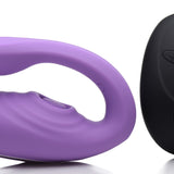 7X Pulse Pro Pulsating and Clit Stimulating Vibrator with Remote Control - Royal Sins