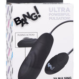 7X Pulsing Rechargeable Silicone Vibrator - Black - Royal Sins