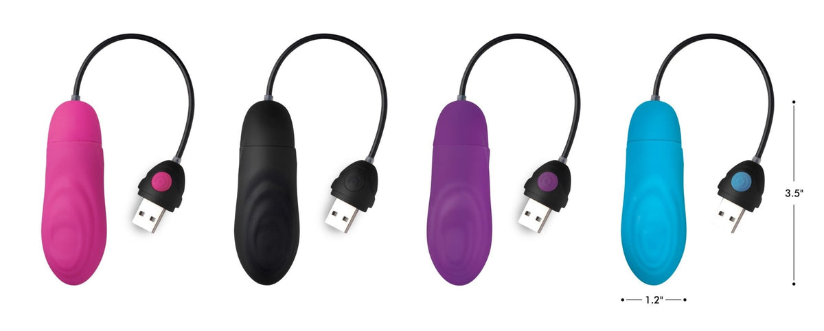 7X Pulsing Rechargeable Silicone Vibrator - Black - Royal Sins