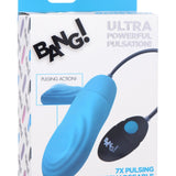 7X Pulsing Rechargeable Silicone Vibrator - Blue - Royal Sins