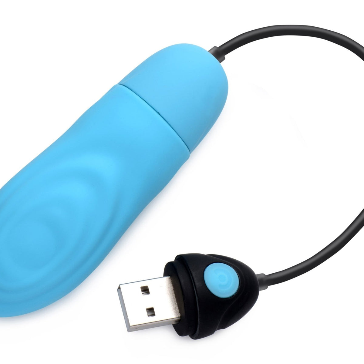 7X Pulsing Rechargeable Silicone Vibrator - Blue - Royal Sins