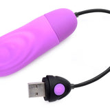 7X Pulsing Rechargeable Silicone Vibrator - Purple - Royal Sins