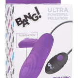 7X Pulsing Rechargeable Silicone Vibrator - Purple - Royal Sins