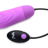 7X Pulsing Rechargeable Silicone Vibrator - Purple - Royal Sins