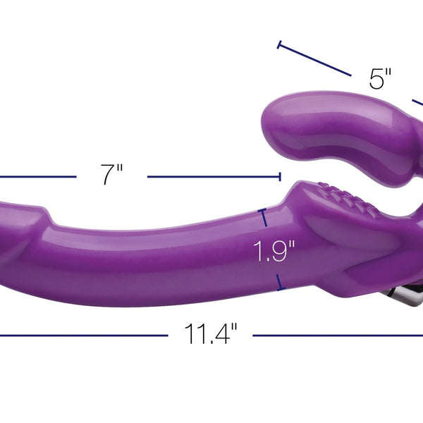 7X Revolver 2 Inch Thick Vibrating Strapless Strap - on - Royal Sins