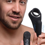 7X Silicone C - Ring with Vibrating Taint Stimulator - Royal Sins