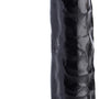 8 Inch Slim Dildo with Balls - Black - Royal Sins