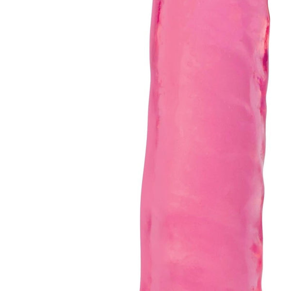 8 Inch Slim Stick with Balls Cherry Ice Dildo - Royal Sins