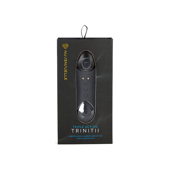 Nu Sensuelle Trinitii 3-In-1 Suction Tongue Vibe 18K Gold Edition