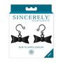 Sincerely, Sportsheets Bow Tie Nipple Jewelry Black